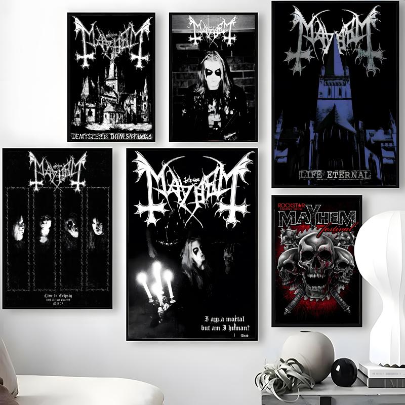 Crossfit Mayhem - Band M-Mayhem Poster Waterproof Self-Stick Wall