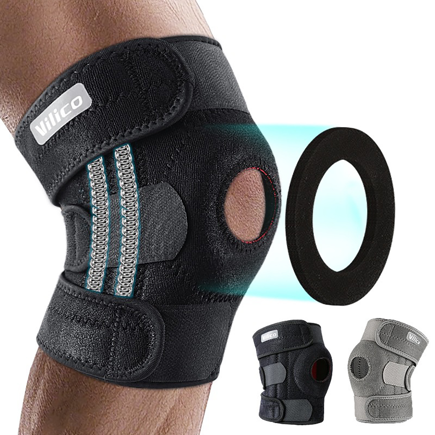 Knee Brace with Side Stabilize - đánh giá và giá Knee Sleeve Pair